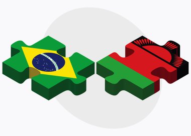 Brezilya ve Malavi bayrakları 