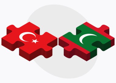Türkiye ve Maldivler bayrakları