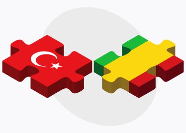 Türkiye ve Mali bayrakları