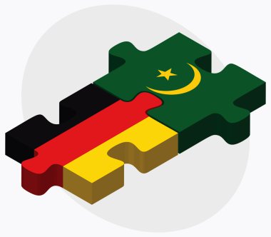 Almanya ve Moritanya bayrakları