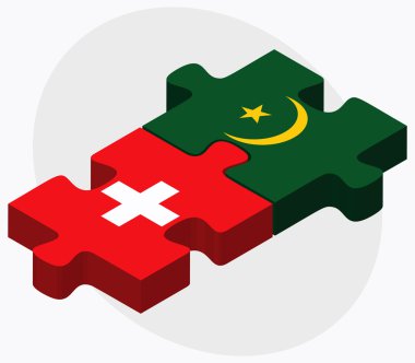 İsviçre ve Moritanya bayrakları