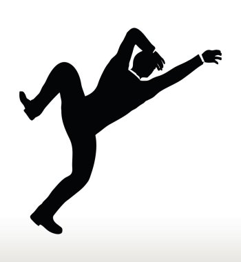 silhouette of businessman clipart