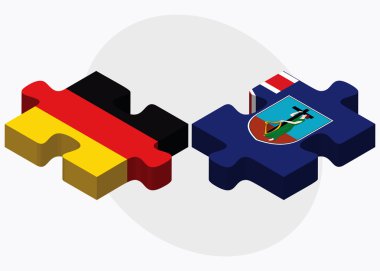 Almanya ve Montserrat bayrakları