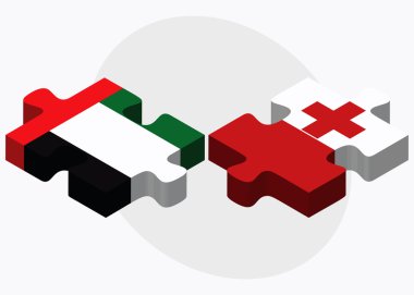 Birleşik Arap Emirlikleri ve Tonga bayrakları 