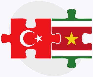 Türkiye ve Surinam bayrakları 