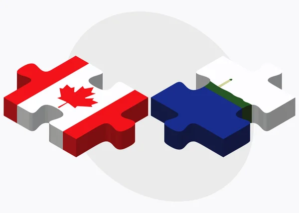 Kanada- und Navassa-Flaggen — Stockvektor