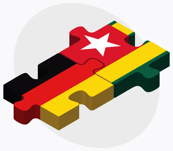 Banderas de Alemania y Togo — Archivo Imágenes Vectoriales