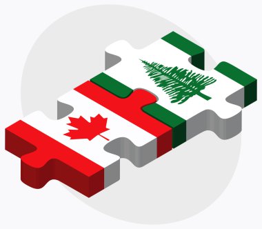 Kanada ve Norfolk Adası bayrakları