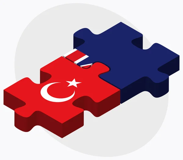 Turquie et Géorgie du Sud et îles Sandwich du Sud — Image vectorielle