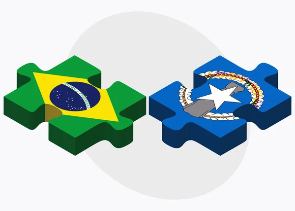 Βραζιλία και Βόρειες Μαριάνες Νήσοι — Διανυσματικό Αρχείο