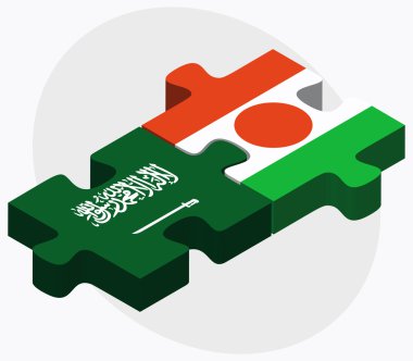 Suudi Arabistan ve Nijer bayrakları