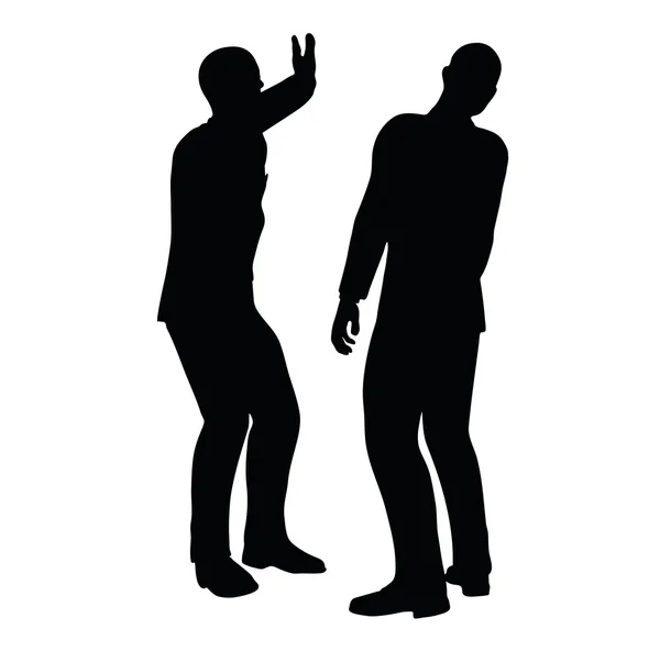 Business peopl in silhouette — Stock Vector