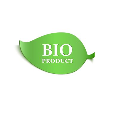 Gerçekçi bio ürün etiketi