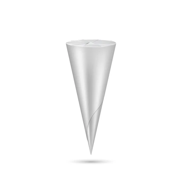 Pacote de cone de sorvete em branco vetorial — Vetor de Stock