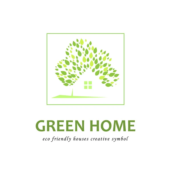 Maisons vertes écologiques . — Image vectorielle