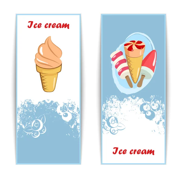 Affiches de crème glacée Vintage — Image vectorielle