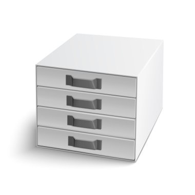 Vektör çizim gerçekçi dizin kutusu