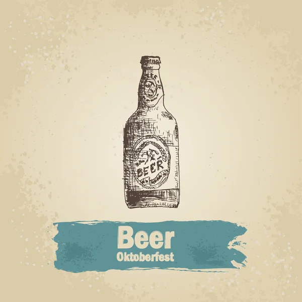 Oktoberfest fondo vintage — Vector de stock