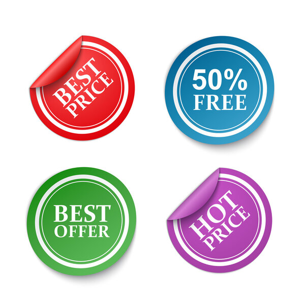 Vector sale stickers
