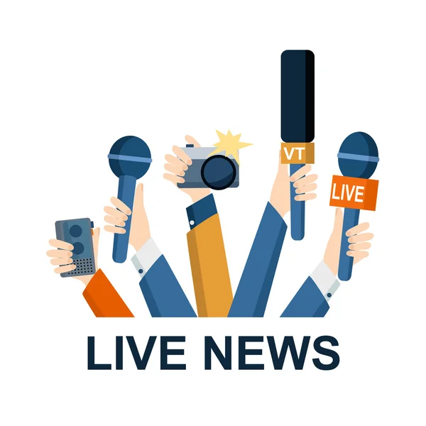 Gazetecilik kavramı vektör