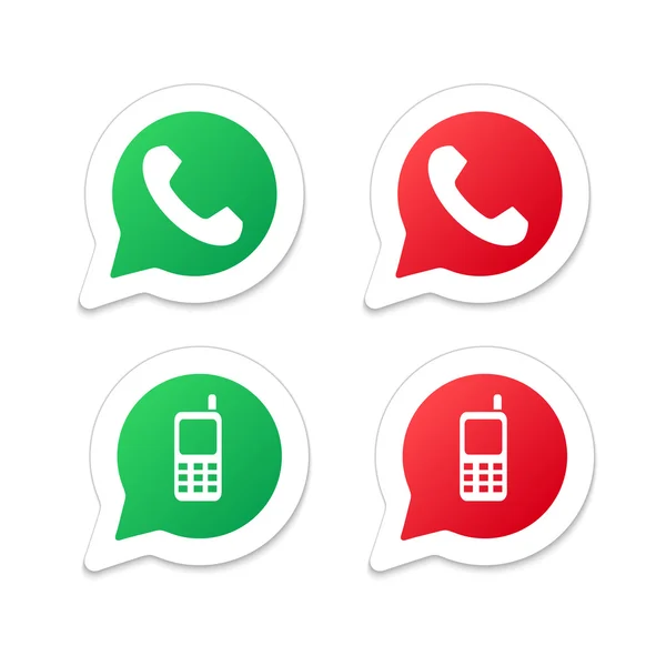 Telefon ikonra a beszéd buborék — Stock Vector
