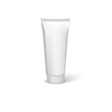 Beyaz tüp mock-up