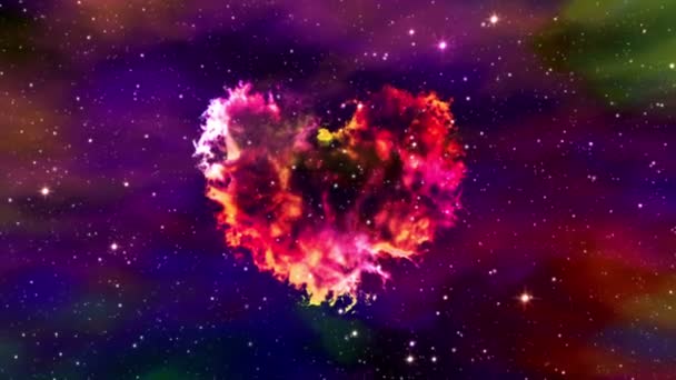 Flight Through Nebula Heart — Stock Video