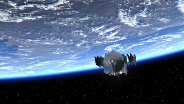 Le satellite déploie des panneaux solaires 