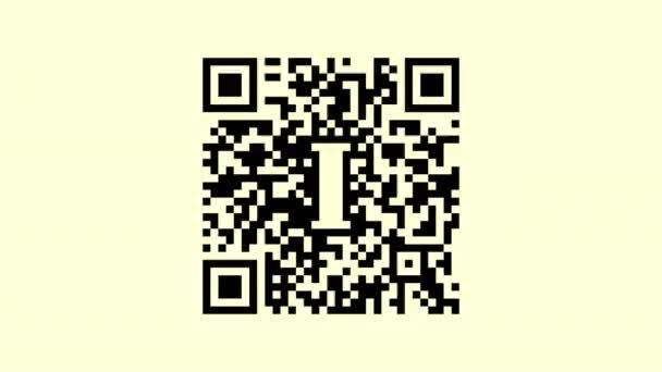 Code QR pour TVN. Boucle sans couture. Concept de jeton non fongible. — Video