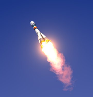 Cargo Rocket Launch clipart