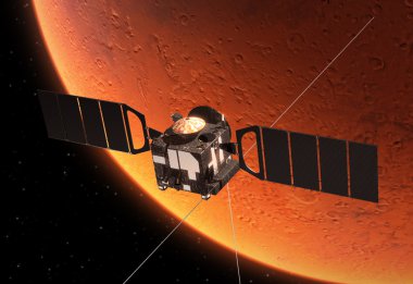 Mars gezegeni etrafında dönen gezegenler arası uzay istasyonu