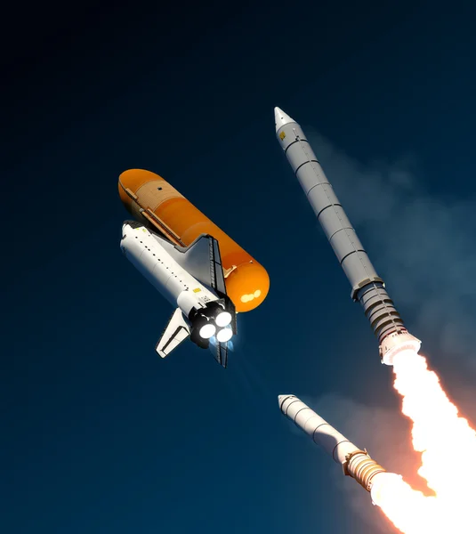 Solide Rocket Busters vrijstaand — Stockfoto