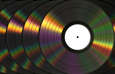 Vinil Records With Dispersion clipart