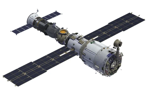 Uzay İstasyonu ve uzay aracı — Stok fotoğraf