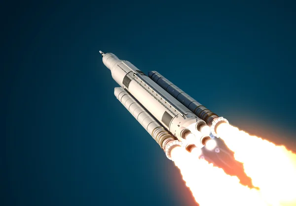 El sistema de lanzamiento espacial despega Fotos de stock libres de derechos