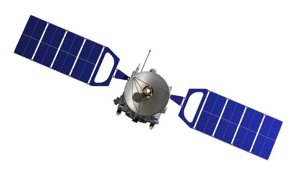 Satellite Over White Background — Stock Photo, Image