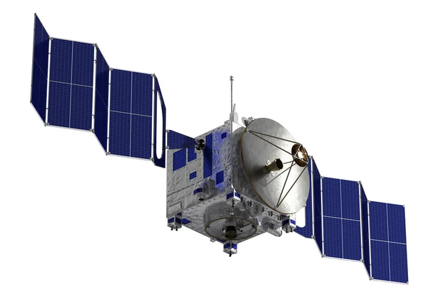 Satellite Deploys Solar Panels — Stock Photo, Image