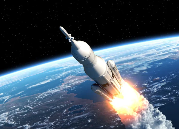 Space Launch System Takes Off — Stock Photo, Image