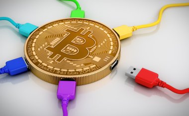 Bitcoin için bağlı renk Usb kablo