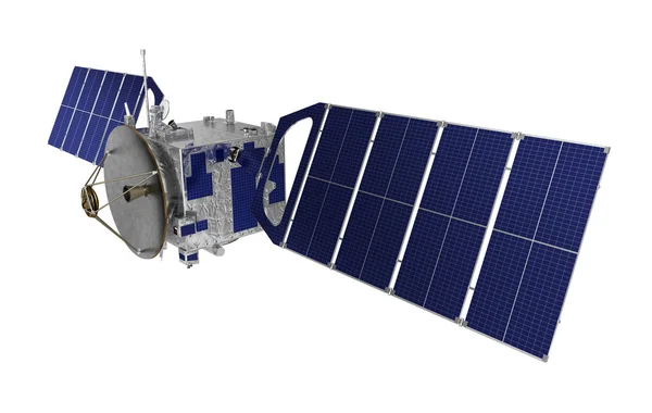 Satellite Over White Background — Stock Photo, Image