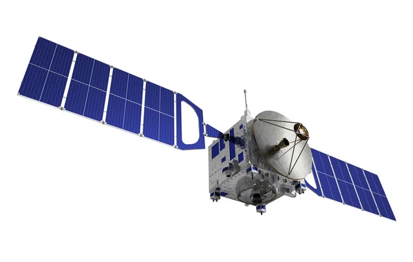 Satellite su sfondo bianco — Foto Stock
