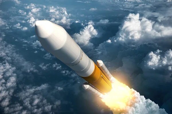 Cargo Launch Rocket Takes Off — Stock Photo, Image