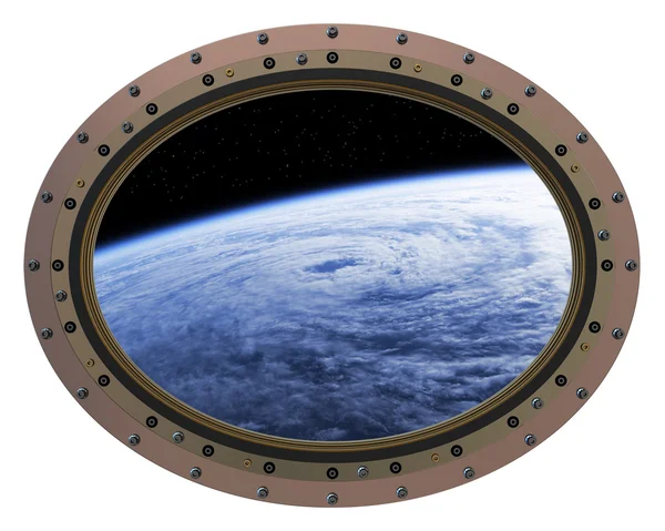 Estação Espacial Porthole — Fotografia de Stock