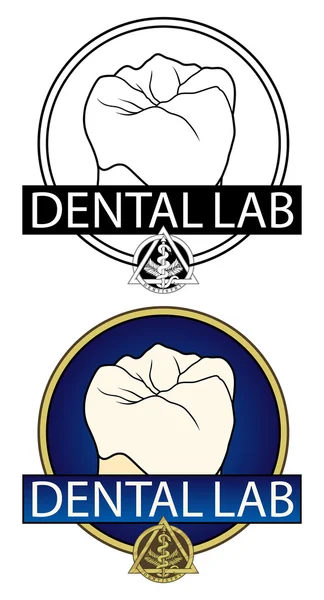 Dental Lab Design — Stock Vector