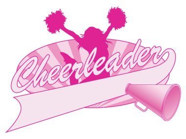 Cheerleader Jump Design clipart