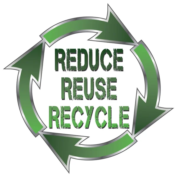 Reduce Reuse Recycle — Stock Vector