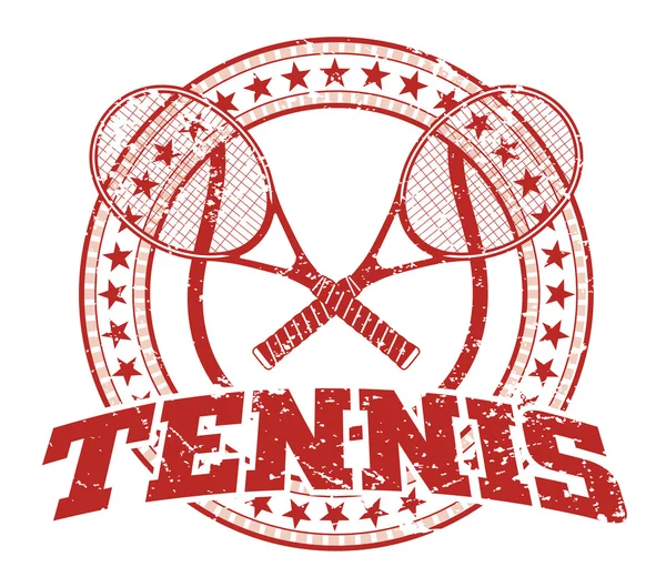 Tennis Design - Jahrgang — Stockvektor