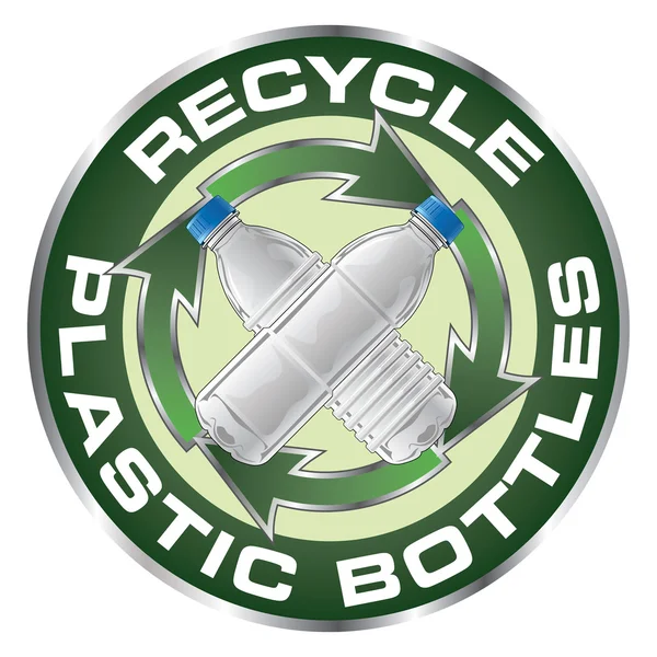 Reciclar botellas de plástico de diseño — Archivo Imágenes Vectoriales
