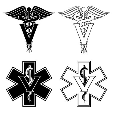 Veterinarian Medical Symbols clipart