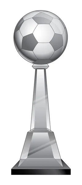 Troféu de futebol - Cristal — Vetor de Stock